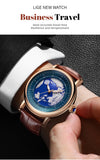 LIGE Quartz Man Watch Leather Fashion Luxury Watch for Men Military Casual Sports Outdoor Waterproof Wristwatch Reloj Hombre New