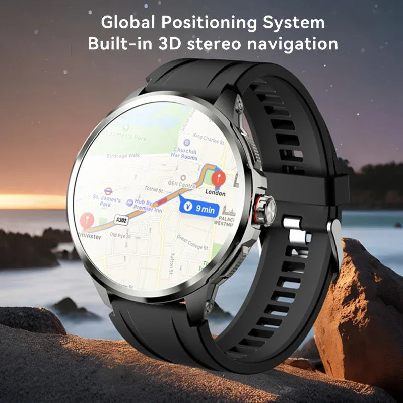8GB+128GB RAM 5G/4G Smart Watch 1.95 inch AMOLED 2100mah Battery 900W Camera GPS WIFI Google APP Download Android 9.0 Smartwatch - Wear444