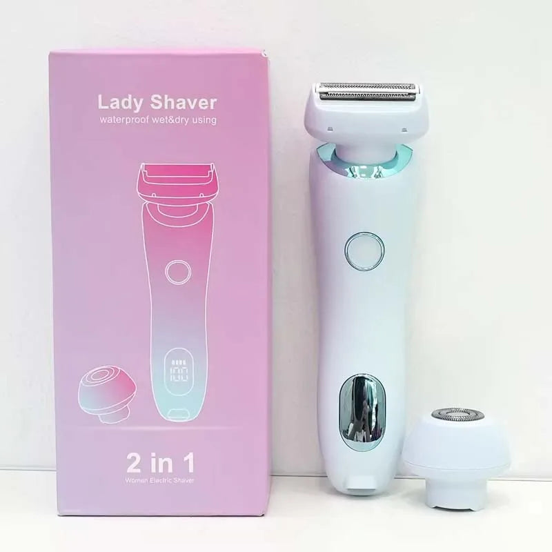 2in1 Remove Hairs Female Electronic Shavers Body Epilator Shaving Hair Removal Ladies Electric Shaver Machine for Women