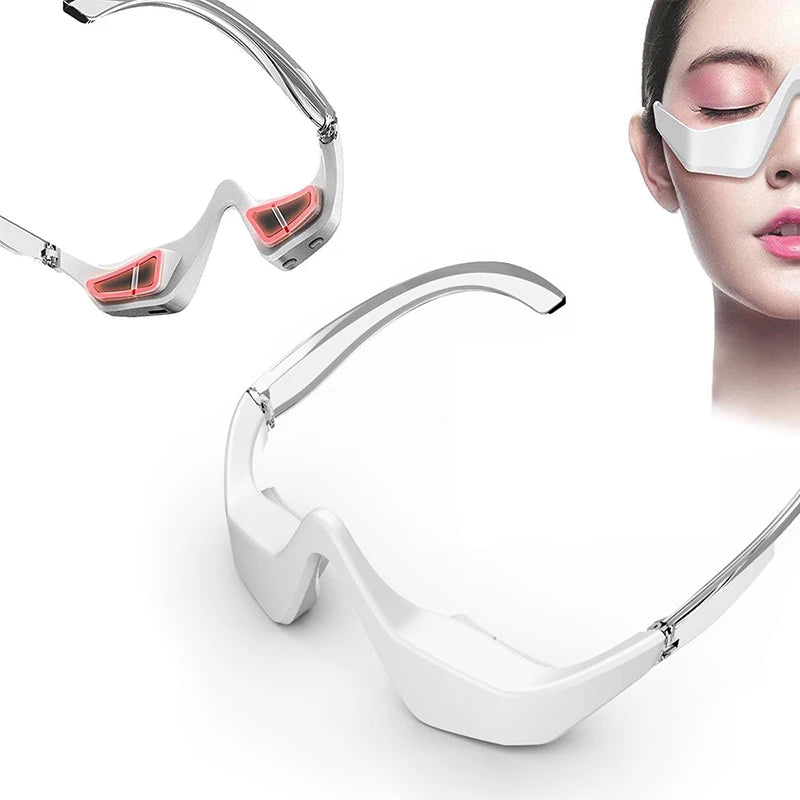 3D EMS Eye Massager Eyes Relax Fatigue Relief Lighten Dark Circles Smooth Micro-Current Heating Eye Fine Line Beauty Eye Care