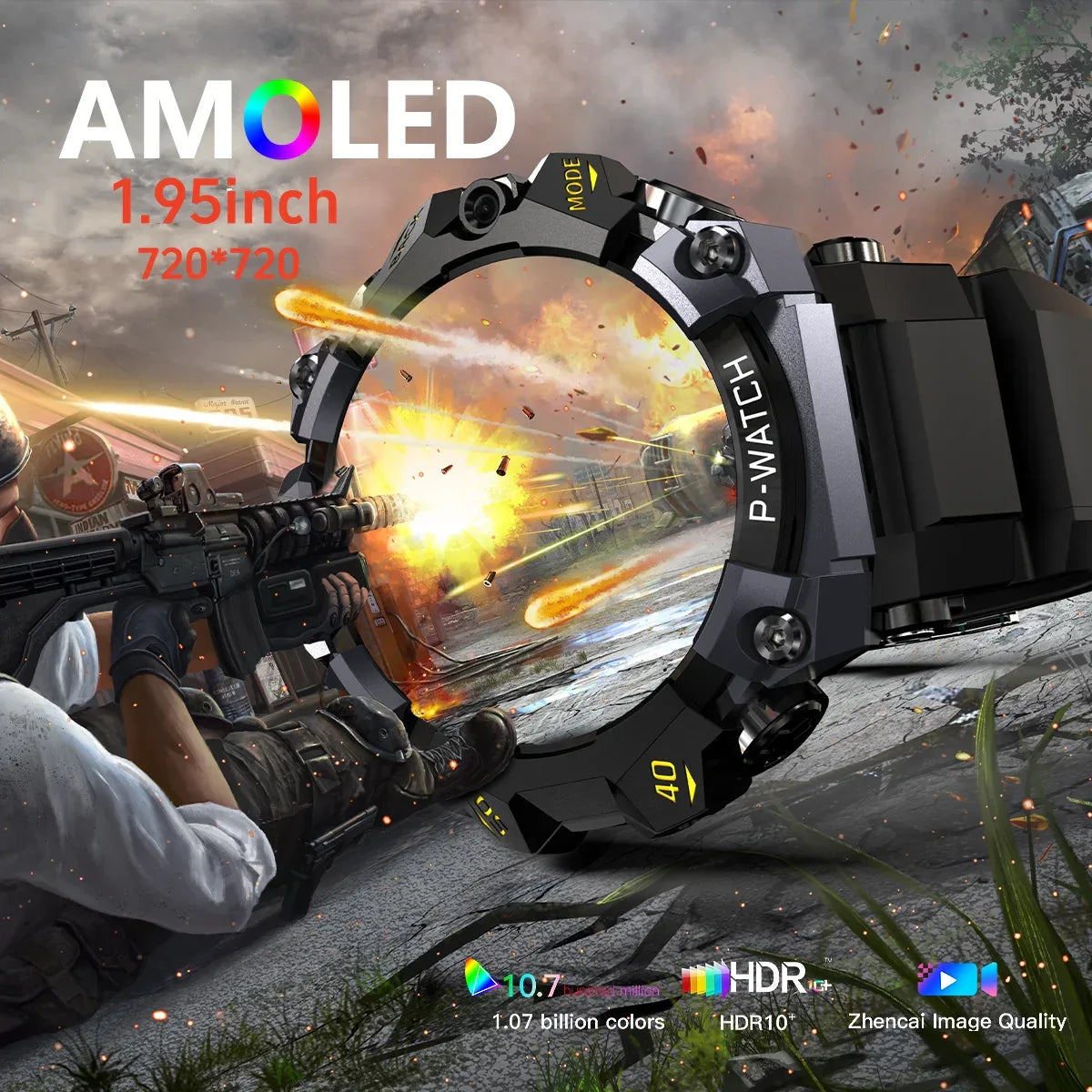 Q668 Smartwatch Android 10.0 Smart Watches With 1.95 inch Amoled Larger Screen insert 4g/5g Sim Card GPS WIFI IP68 Waterproof - Wear444