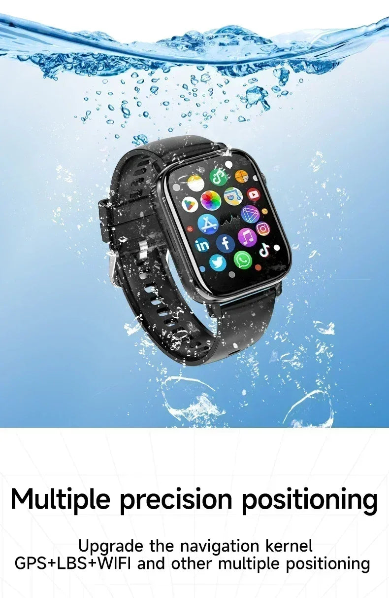 i1 Android Smartwatch with Full 4G/5G SIM Support, HD Camera, GPS, NFC, and Google Play Store，Sport Design for Men Women - Wear444