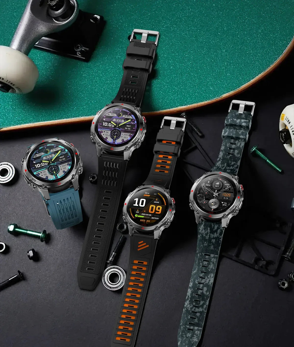 2025 New Women's Fashion Sports Smart Watch Built in GPS 3ATM Waterproof Bluetooth Call Health Monitoring Smartwatches For Women - Wear444