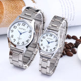 Fashion Women Men Watch Flexible Elastic Band Quartz Wrist Watch Steel Strap Couple Watch Gift