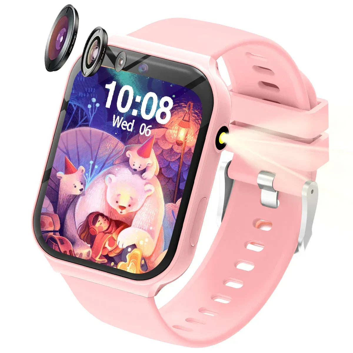 2025 New Smartwatch For Kids HD Camera Flashlight Study Partners Multi Games Calculator Children's Day Birthday Gift Boys Girls - Wear444