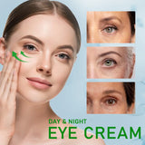 30g Day & Night Care Eye Cream, removes eye pigmentation and eye bags, brightens skin tone, keeps skin hydrated and moisturized