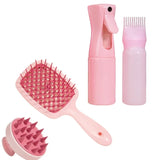 1-4pcs Hair Oil Dispenser Bottle Root Comb Applicator Dispenser For Hair Oil Reusable Scalp Massager Shampoo Brush Dye Hair Tool