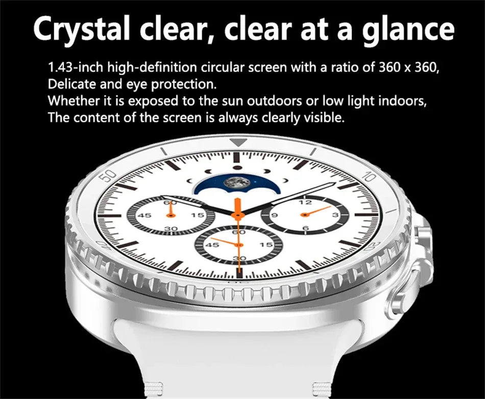 2025New Watch 8 Classic Smart Watch Men AMOLED Screen Bluetooth Call GPS Track Heart Rate IP68 Waterproof Smartwatch For Samsung - Wear444