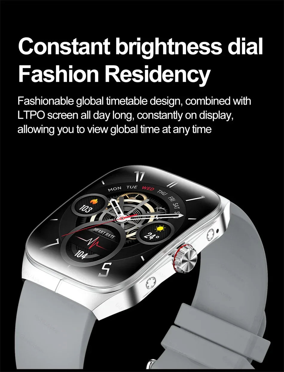 2025 NFC Smartwatch AMOLED Screen Always show Time Bluetooth Call Series 9 Clock Custom Dial Men Sport Health Women Smart Watch - Wear444