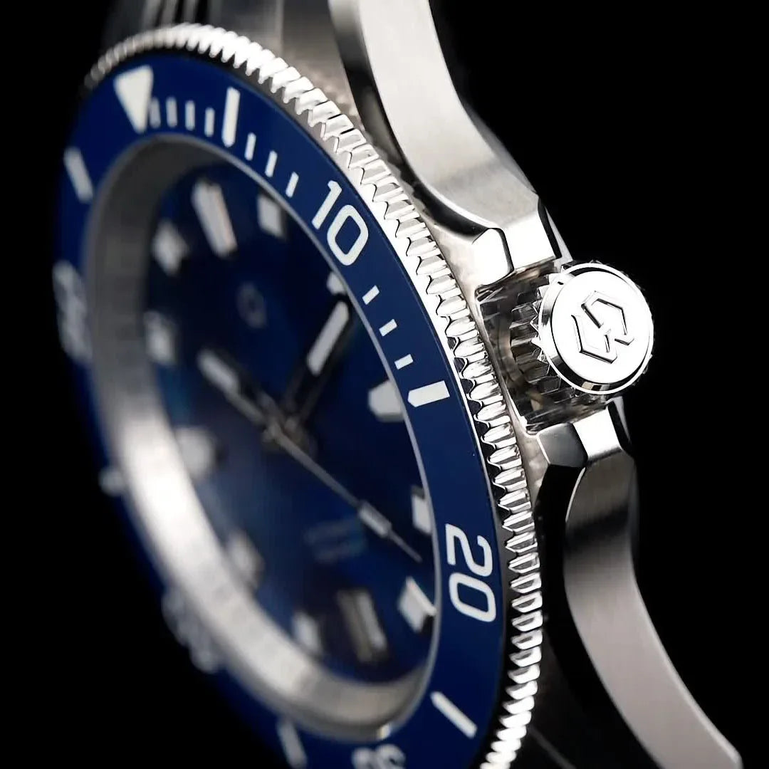 WISHDOIT mother of pearl dress-diver wrist shot — Wear444