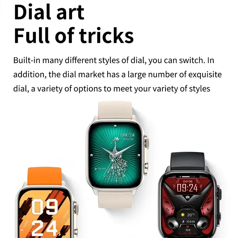 AMOLED Screen Ultra Smart Watch Always Show Time Bluetooth Call Series 8 High Refresh Rtae NFC Smartwatch Men Sport Watch Women - Wear444