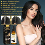 White To Black Hair Oil Herbal Repair Nourish Moisturize Scalp Treat White Hair Dry Damaged Hair For Daily Hair Care