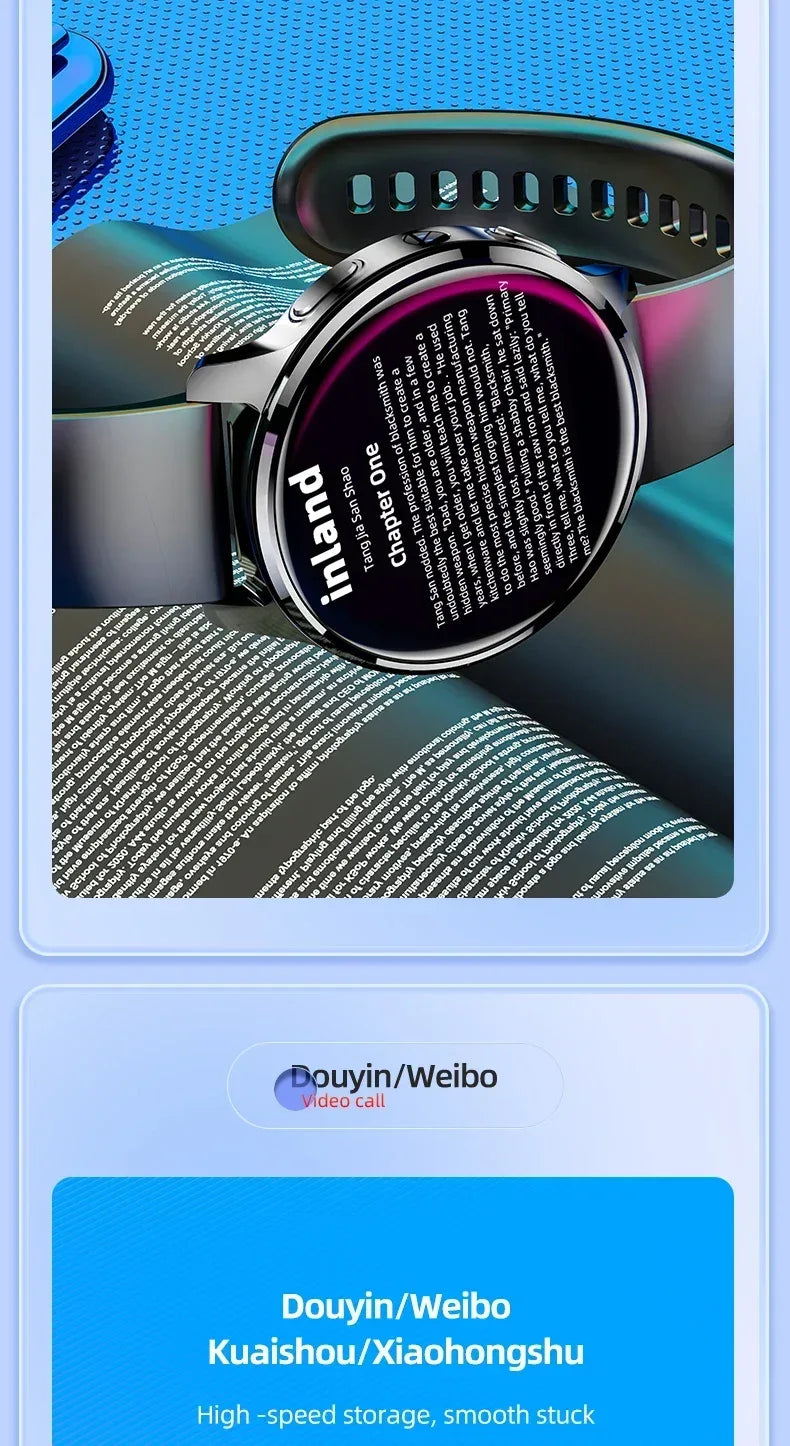 5G Android Smartwatch P68 With Rotary Camera GPS WIFI SIM Card 1.508 inch Amoled Screen 256GB Storage Waterproof Smart Watch Men - Wear444