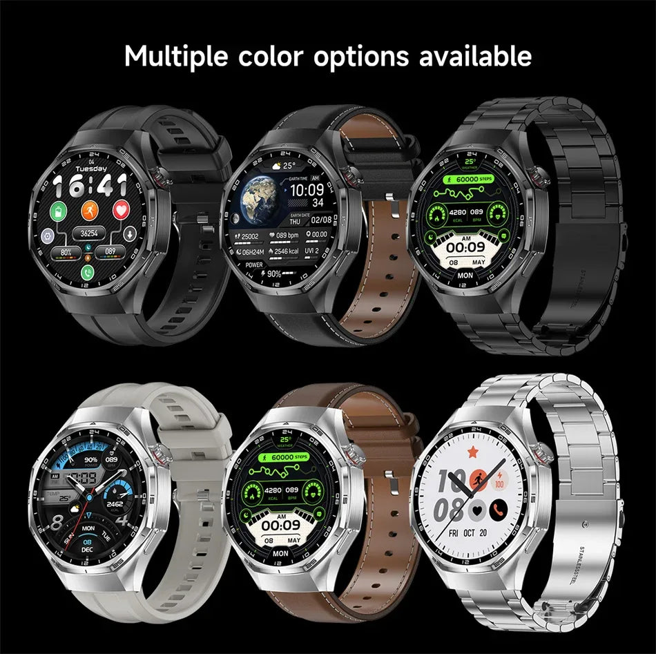 2026 New Upgrade Watch 6 Max GPS Workout Tracking Heart Rate Blood oxygen AMOLED Bluetooth Call Sport Waterproof Smart Watch - Wear444