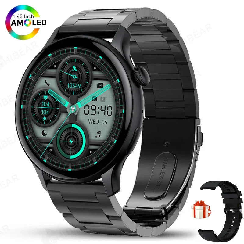 2025 New Real AMOLED HD Smartwatch Ladies Health Monitoring AI Voice Bluetooth Call Smart Watch Women Android IOS - Wear444