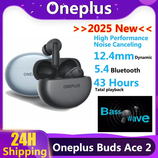 OnePlus Buds Ace 2 - Wireless Noise Cancelling Earbuds with Bluetooth 5.4 - Wear444