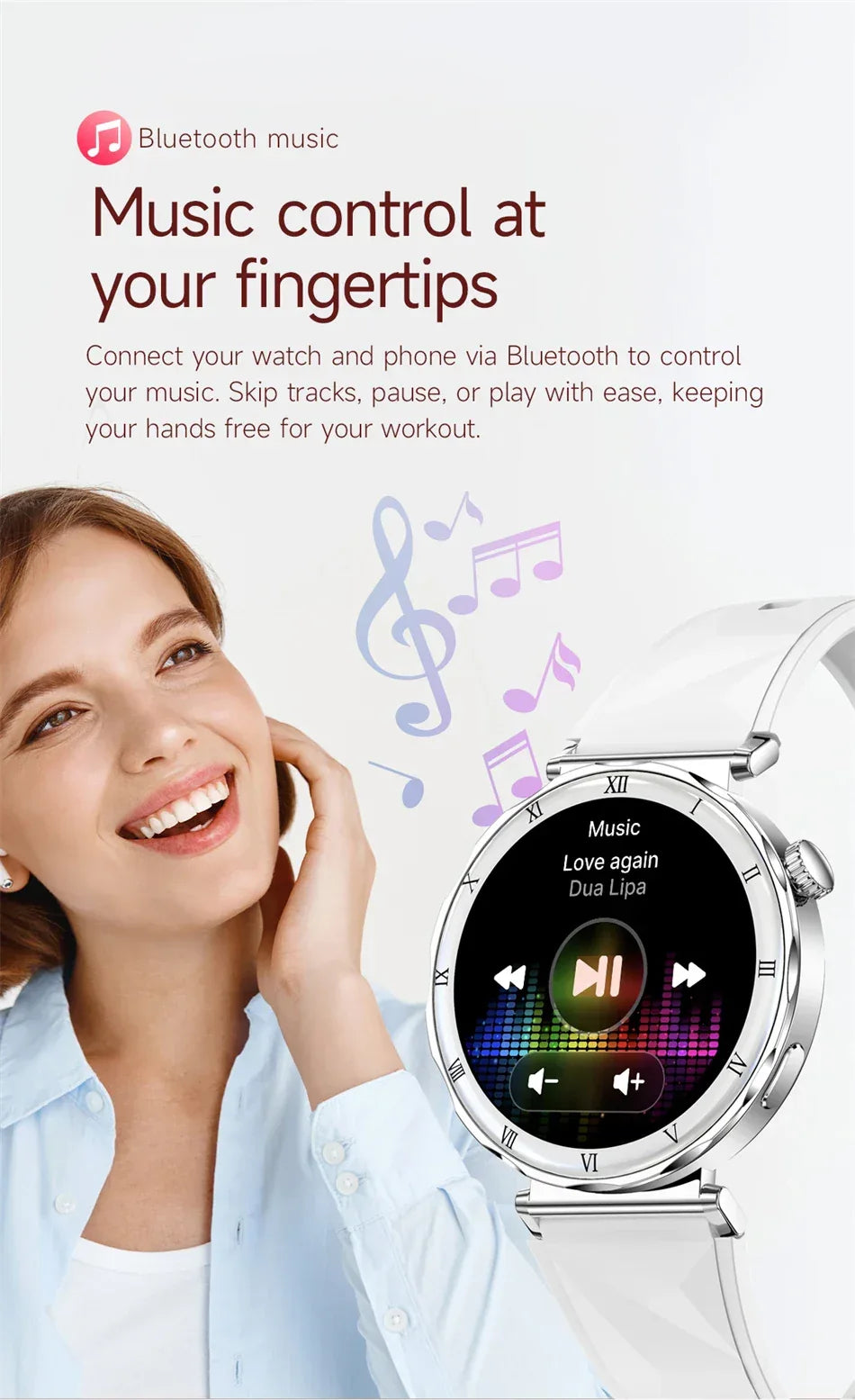 2025 New Fashion Smart Watch Women AMOLED Screen Bluetooth Call Watches Custom Dials Female Health Music Sport Ladies Smartwatch - Wear444