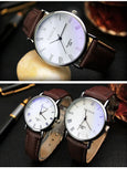Men's Watches Top Brand Fashion Casual Men Quartz Wristwatches Leather Belt Simple Business Mens Watch Reloj Hombre Kol Saati