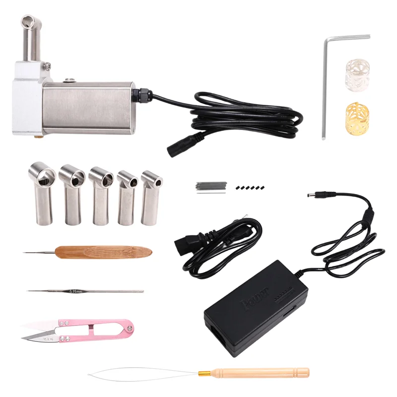 A010 Instant Dreadlocks Hair Making Machine Easy DIY Semi-Automatic Dreadlock Machine Forlong Human Hair EU Plug