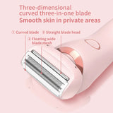 2-in-1 Electric Hair Removal Machine for Women Ladies Private Part Hair Shaver Trimmer and Epilator Household