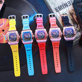2025 New Fashion Men Luxury Watches Mens Top Big Silicone Jelly Casual Quartz Watch For Gift Relogio Masculino Male Wristwatches