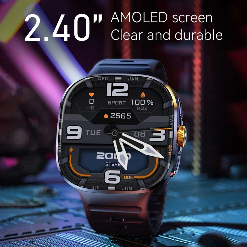 8GB+128GB RAM 5G/4G Smart Watch 2.4 inch AMOLED 2100mah Battery 900W Camera GPS WIFI Google APPS Download Smartwatch Android 10 - Wear444