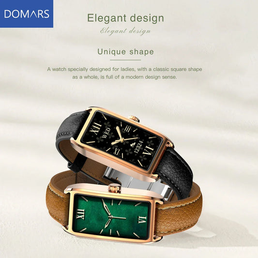 Domars Women Luxury Watch Multi-Functional Smart Watch with 12 Sports Modes Supports Daily Reminders Sitting Reminder Waterproof - Wear444