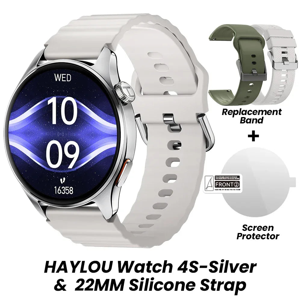 HAYLOU Watch 4S GPS Smartwatch 1.43” HD AMOLED Display 5 Satellite GPS Positioning 120+ Workout Modes Sport Fitness Smart Watch - Wear444