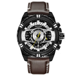 MEGIR Luxury Men's Watch Leather Belt Quartz Business Watches Luminous Fashion Sports Man Wristwatch Clock Relogios Masculino
