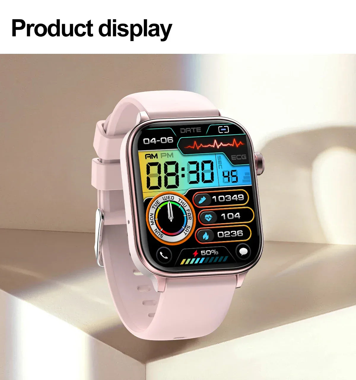 2025 New ECG+PPG Monitoring Smart Watch Women Blood pressure Blood Lipid Uric Acid Women Menstrual Health Tracker Smartwatches - Wear444