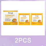 Turmeric Skincare Set Body Soap Anti Acne Dark Spot Corrector Improve Dry Skin Moisturizing Face Cream Brightening Facial Serum