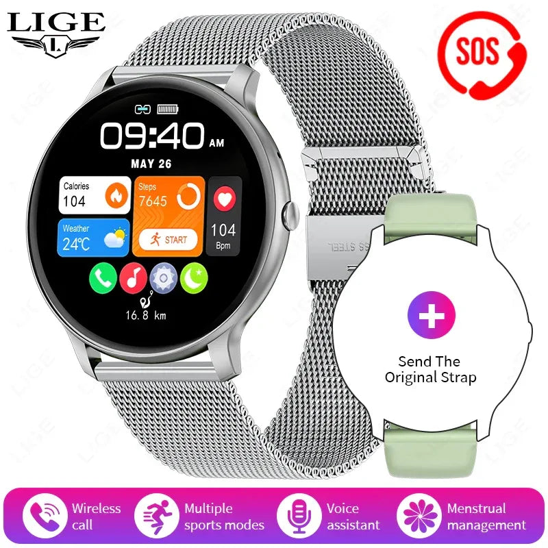 2025 New Smart Watch Women Men Bluetooth Call Sports Fitness Watches Heart Rate Health Monitor Smartwatch Ladies For Android iOS - Wear444