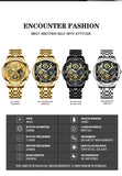 BINBOND B4010 Fashion Casual Quartz Men Watch Stainless Steel Strap Luxury Dial Luminous 30M Waterproof Business Men Wristwatch