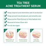 Tea Tree Oil Moisturizer Face Body Skin Care Reducing Acne Scars Repair Facial Serum Oil Control Pores Shrinking Clear Skin