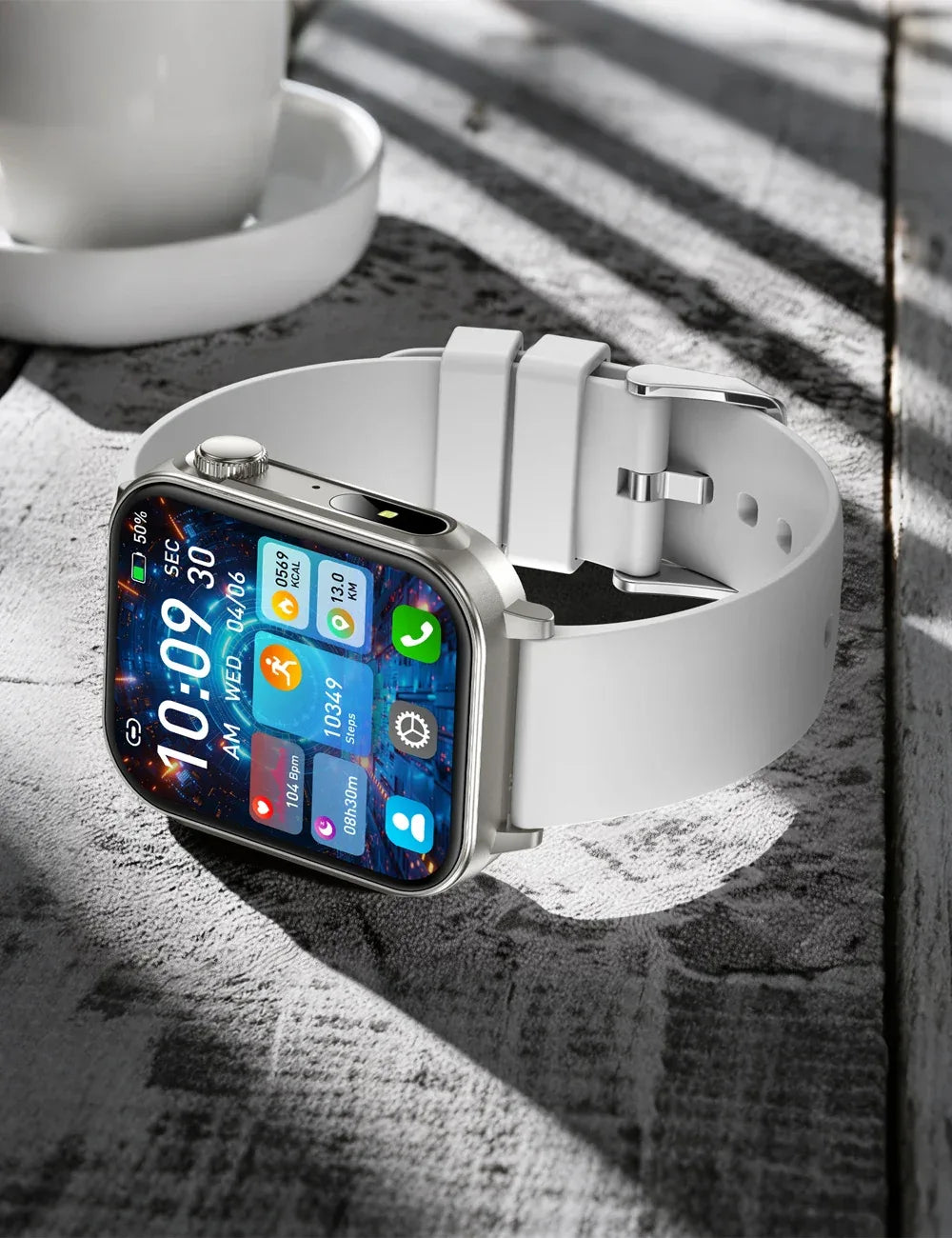 COLMI P80 Type-c Smartwatch Men Women Health Manager Bluetooth Call IP67 Waterproof Flashlight Smart Watch For Xiaomi iOS Phone - Wear444