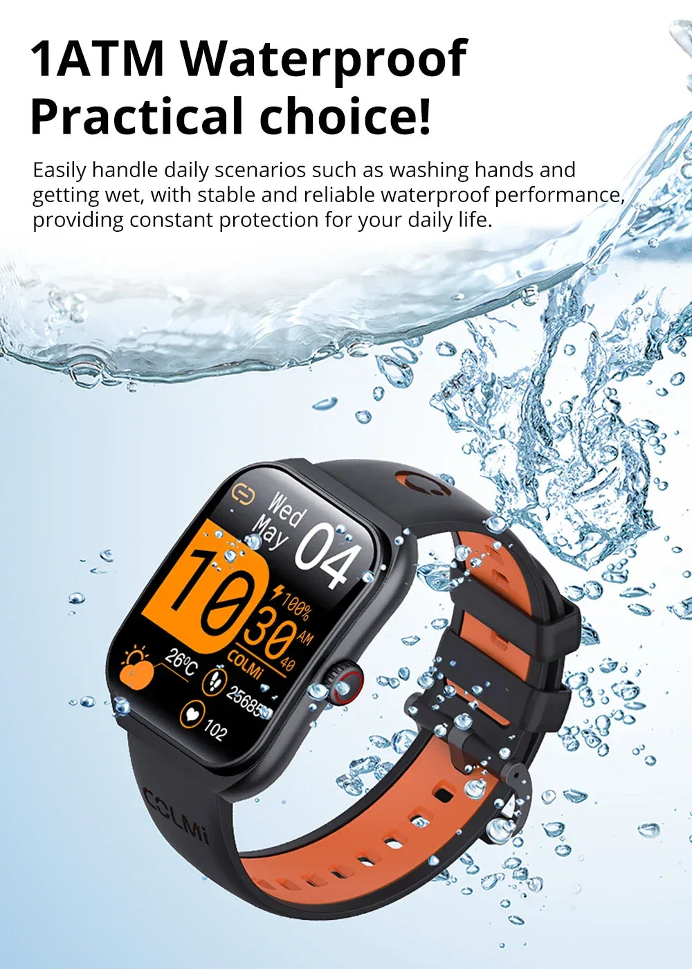 COLMI P86 1.93" AMOLED Smartwatch Men Health Manager Bluetooth Call IP68 Waterproof Smart Watch Women For Xiaomi iOS Phone - Wear444