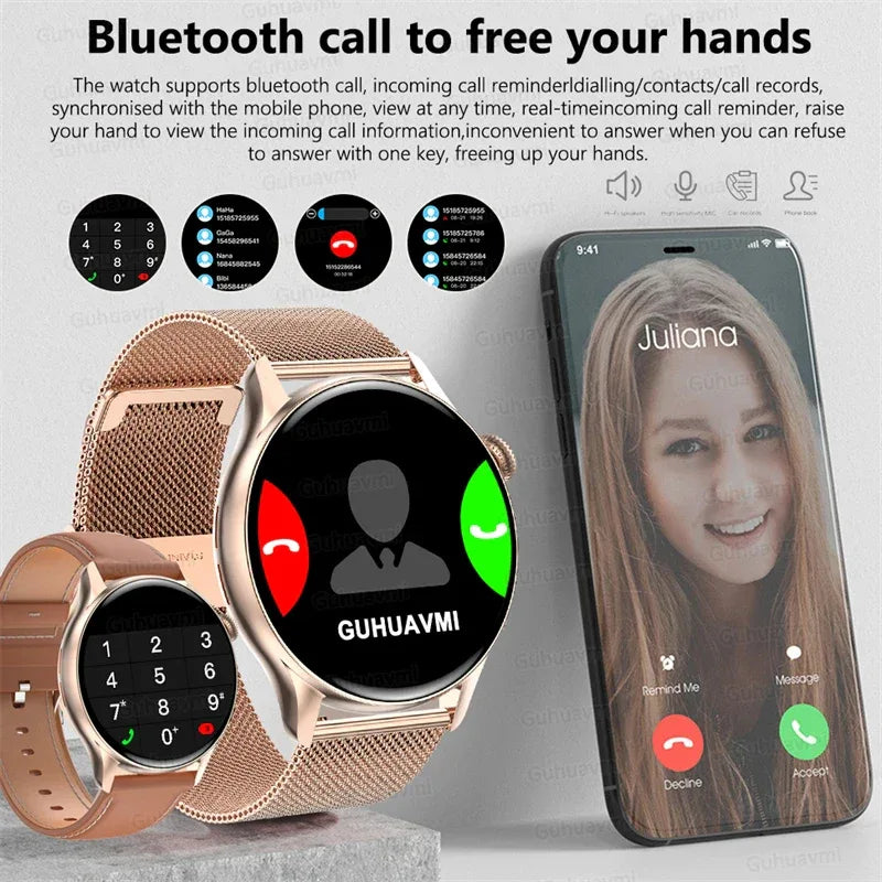 2026New Fashion Smart Watch Lady Man Watch AMOLED Screen GPS Sport Heart Rate Bluetooth Call Waterproof Outdoor Smartwatch Women - Wear444
