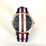 WOKAI high quality casual men's belt quartz watch classic retro Roman simple style business male student electronic clock