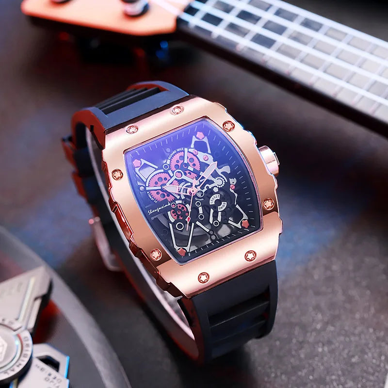 2025 New Fashion Men Luxury Watches Mens Top Big Silicone Jelly Casual Quartz Watch For Gift Relogio Masculino Male Wristwatches