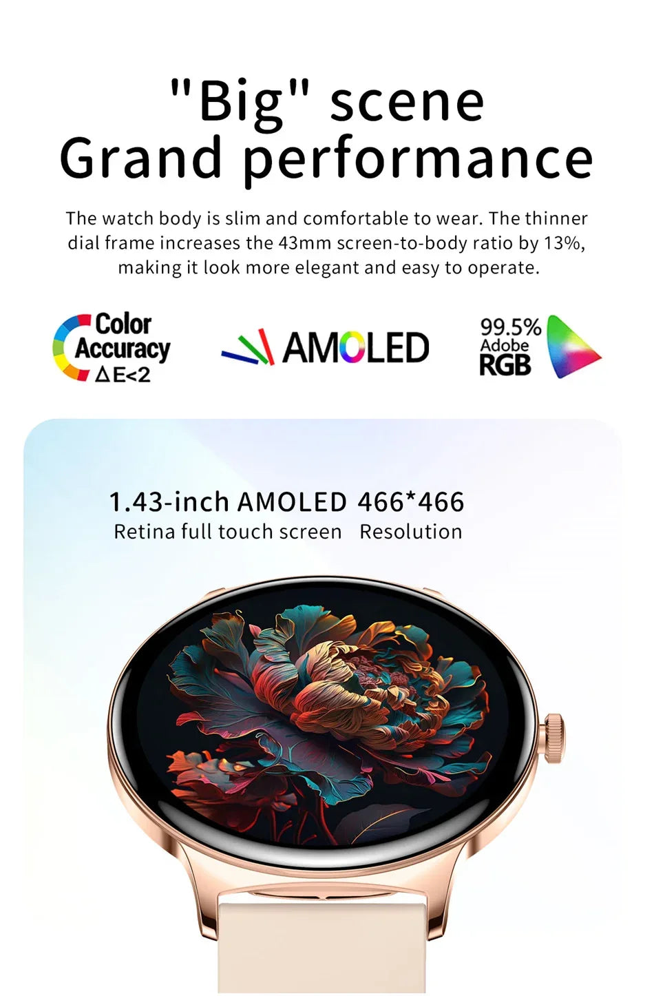 For Huawei Xiaomi New Ultra Thin Smart Watch Women Screen Always Display Time Sports Bracelet Bluetooth Call Fashion Smartwatch - Wear444