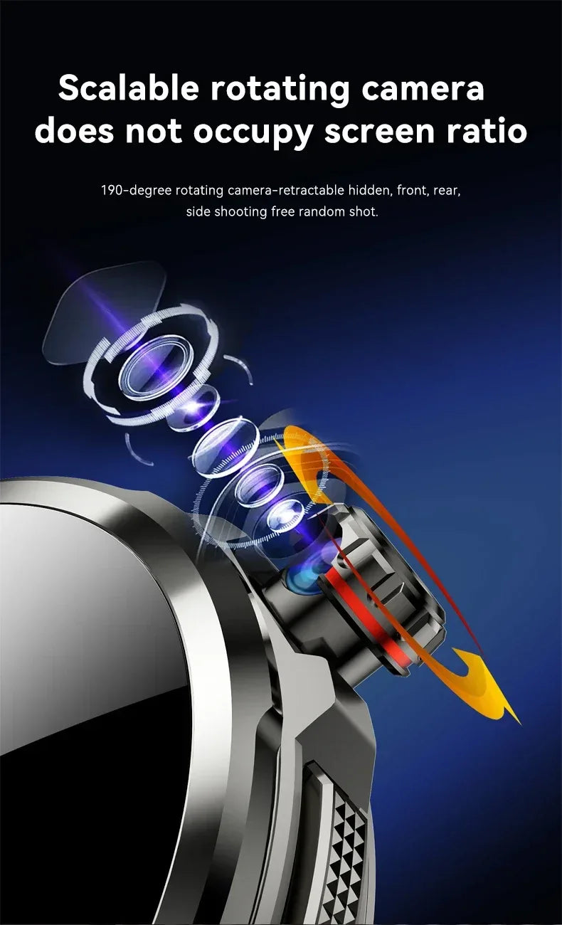 5G/4G Smart Watch 720*720 AMOLED 1.95 inch HD 900W Camera 8GB+128GB RAM 1990mAh Clock GPS WIFI Google APP Smartwatch Android 9.0 - Wear444