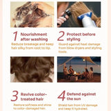 Twenty nourishing hair care essential oils, layered moisturizing, hydrating, repairing, and smoothing