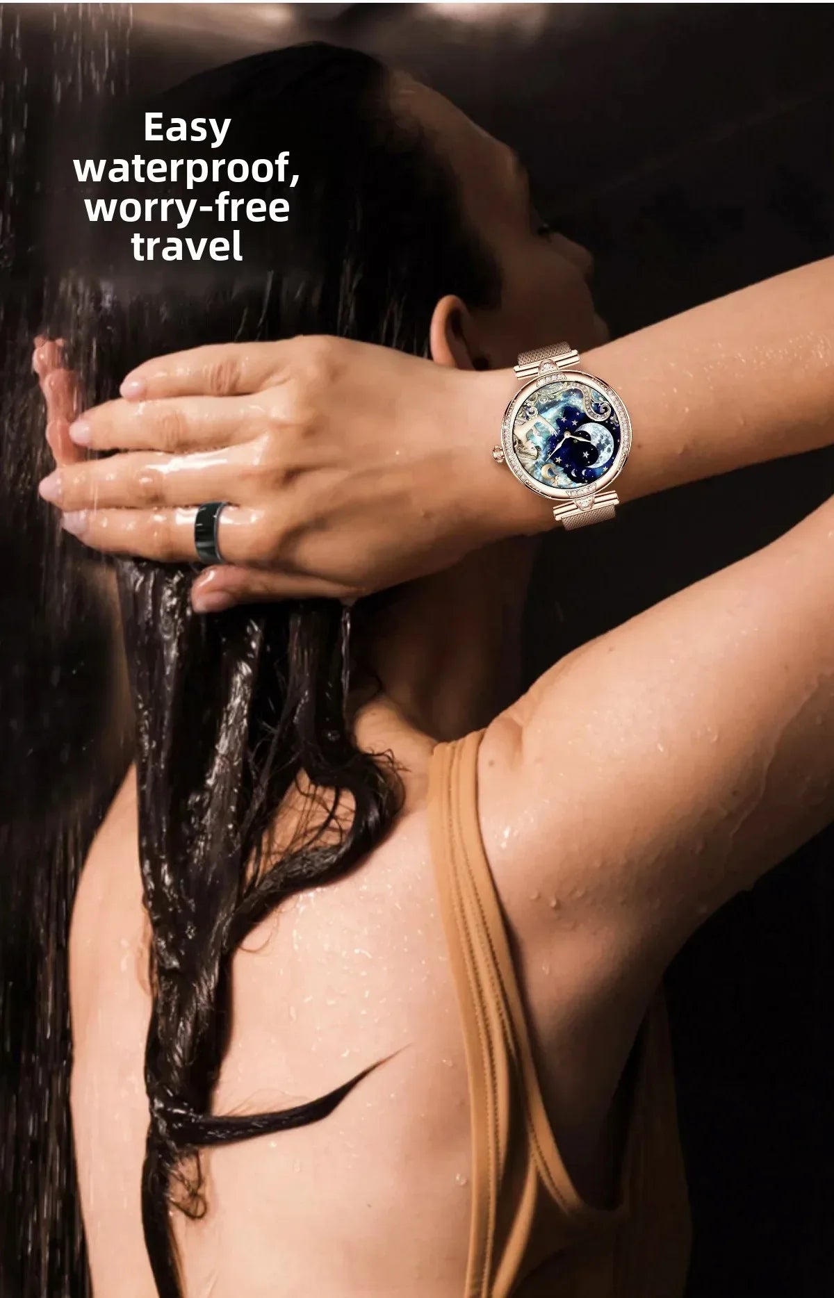 NX17PRO Women's Smart Watch With Metal Strap AMOLED Screen Bluetooth Calls Sports Health Monitor Fashion Decoration Wristwatch - Wear444