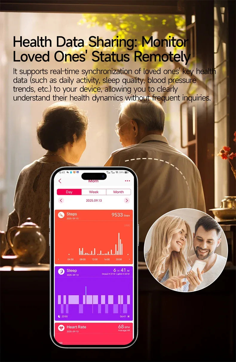 2026New Smart Watch Men Sport ECG Heart Rate Blood Pressure Health Diagnosis Sport Fitness tracking Smartwatches For Men women - Wear444