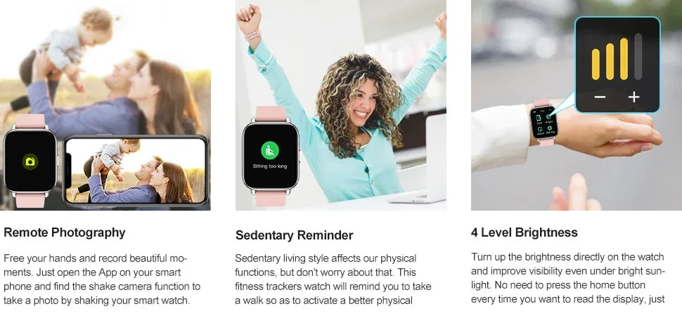 Jxrev Smart Watch, Fitness Tracker Watch for Men Women, 1.69'' Touch Smartwatch Fitness Watch with Ultra Thin Watch. - Wear444