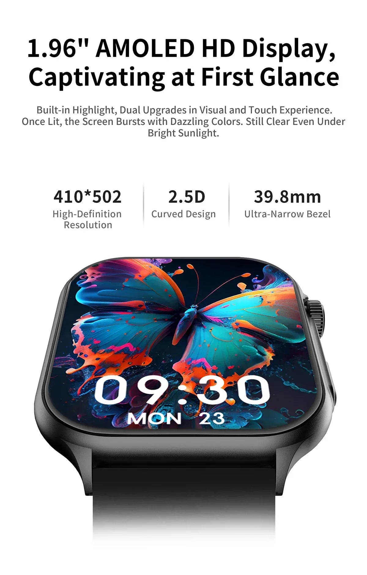 Original Lenovo Smart Watches Sports Fitness Watch Heart Rate Full Touch Screen BT Call Ultra Light Smartwatch for Men Women - Wear444