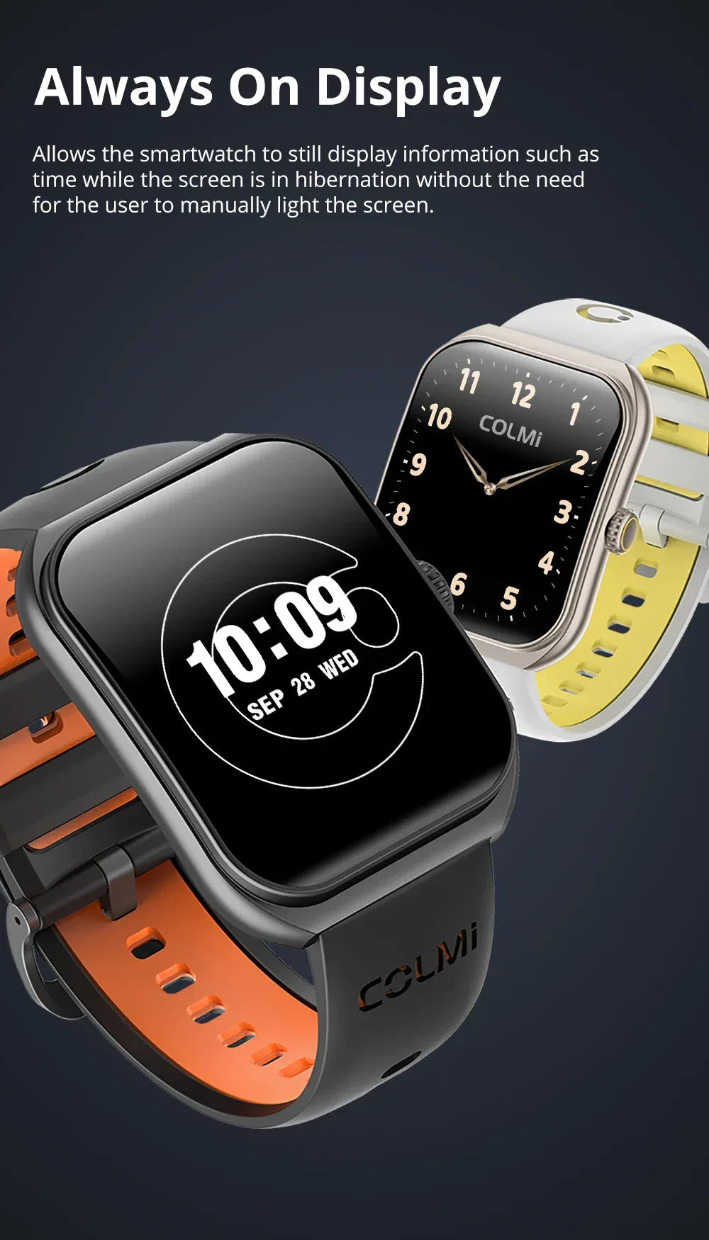 COLMI P86 1.93" AMOLED Smartwatch Men Health Manager Bluetooth Call IP68 Waterproof Smart Watch Women For Xiaomi iOS Phone - Wear444