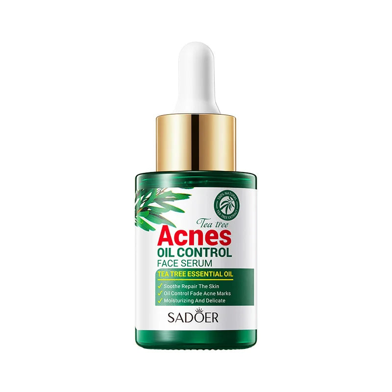 Tea Tree Oil Moisturizer Face Body Skin Care Reducing Acne Scars Repair Facial Serum Oil Control Pores Shrinking Clear Skin