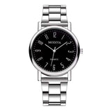 Fashion Men Quartz Watch Luxury Silver Band Analog Watch for Mens Clock Reloj Hombre