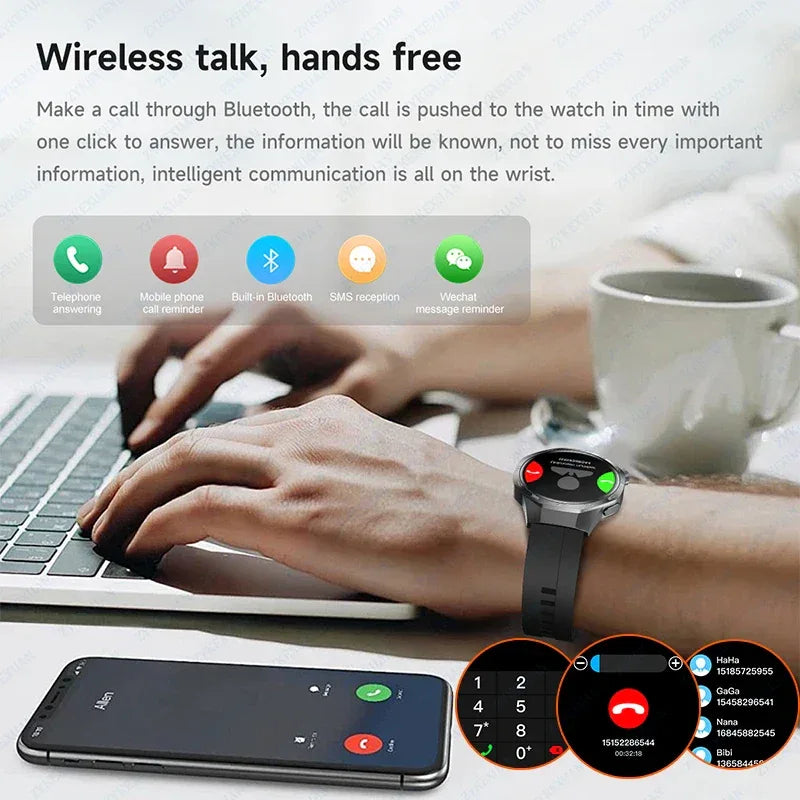 New Watch 5 Pro Smart Watch HD AMOLED Screen GPS Tracker Bluetooth Call Health Monitoring Waterproof Sports SmartWatch Men Women - Wear444